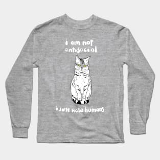 not social Long Sleeve T-Shirt